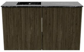 Mondiaz Joya DLux 70cm toiletmeubel shadow met wastafel faye links zonder kraangat lava