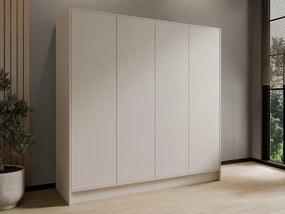 Kledingkast Arecibo 102, Kasjmier, 200x200x51cm, 160 kg, Kledingkast deuren: Met scharnieren, Aantal planken: 4, Aantal planken: 4