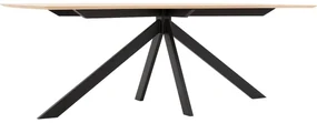 Goossens Excellent Eettafel Floyd, Semi rechthoekig 220 x 100 cm