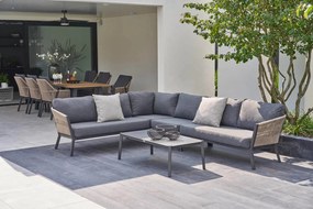 Hoek loungeset  Rope Taupe 5 personen Lifestyle Garden Furniture Rimini