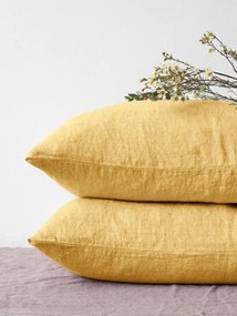 Linnen kussenhoes Butter