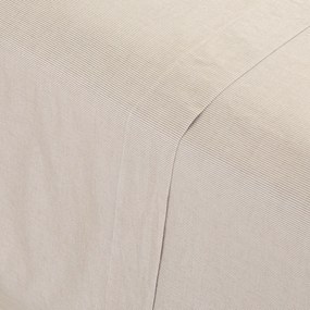 Gestreepte, gewassen katoenen perkal-platlakens, 120 draden/cm², Sabbal