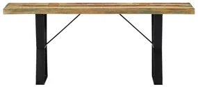 vidaXL Bankje 110 cm massief gerecycled hout