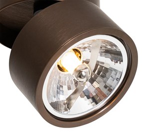 Moderne Spot / Opbouwspot / Plafondspot donkerbrons rond verstelbaar - Go Nine Design G9 Binnenverlichting Lamp