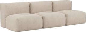 Soft Zitzak Indoor 3 Seater Open - Corduroy Beige