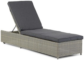 Garden Collections Charlotte Ligbed Kubu Met Wielen Wicker Taupe
