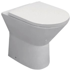 Eastbrook Croxley Comfort randloos staand toilet met vortex spoeling wit glans