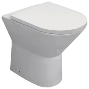 Eastbrook Croxley Comfort randloos staand toilet met vortex spoeling wit glans