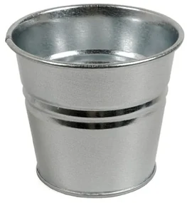 Bloempot, zink, naturel,Ø 14,5 cm