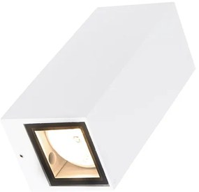 Moderne wandlamp wit 2-lichts AR70 IP54 - Baleno