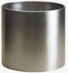 Ronde Buitenbloempot Van Roestvrij Staal Auraia Ø35 Cm - ↑35 Cm - Sklum