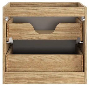 Comad Luxor Beige badmeubel 60cm met 2 lades en wastafel wit glans