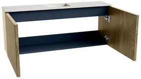 Mondiaz Joya DLux 100cm toiletmeubel dusk met wastafel faye midden zonder kraangat opalo