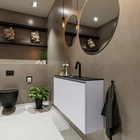 Mondiaz Ture 100cm toiletmeubel cale met wastafel urban midden 1 kraangat