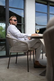 Taste by 4 Seasons Florence tuinset terre met Manolo tafel 180 cm Tuinstoel   bruin weerbestendig