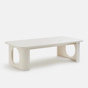 Salontafel met gebeeldhouwde poten, lengte 130 cm, MORTI