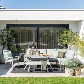 Garden Impressions Senja lounge dining set 4-delig rechts incl. stoel - valley sand