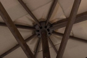 4 Seasons Outdoor Siesta PREMIUM 300 x 300 cm parasol Beach, Wegné frame Parasol   beige weerbestendig