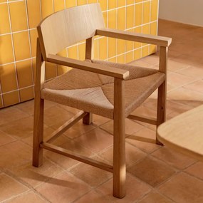 Kave Home Idun Eiken Design Eetkamerstoel
