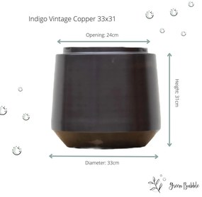Pot Indigo Vintage Copper