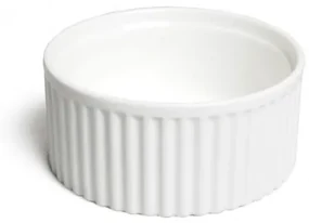 Souffléschaaltje/ ramekin, porselein, Ø 12 cm