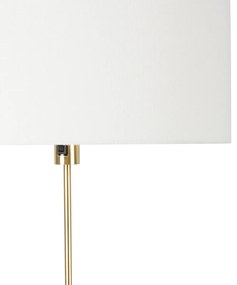 Vloerlamp verstelbaar goud met kap wit 50 cm - Parte Design E27 rond Binnenverlichting Lamp