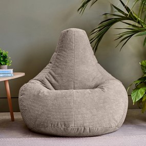 Cloudy Cord Zitzak Stoel - Beige