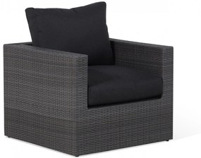 Loungeset tuin 4 personen Wicker Grijs  Garden Collections Houston