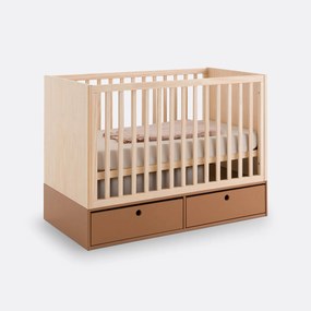 Babybed in grenen met opberglades, Bloky