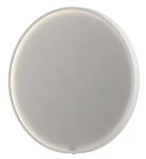INK SP24 Spiegel - 60x4x60cm - LED onder en boven colour changing - dimbaar - Spiegelverwarming - rond - in stalen kader - aluminium wit mat 8409311