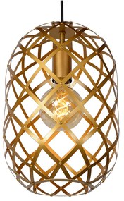 Lucide Wolfram hanglamp 110cm 3x E27 goud mat