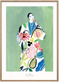 Ingelijste digitale print Pear Coat