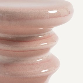 Bijzettafel van gecraqueleerd geglazuurd keramiek, Lulla