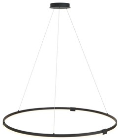 Design hanglamp zwart 120cm incl. LED 3-staps dimbaar - Anello