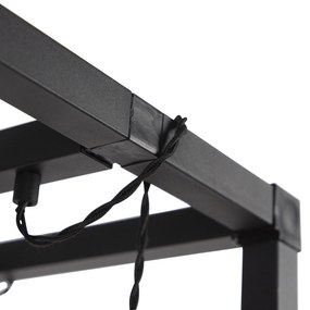 Smart vloerlamp zwart 3-lichts incl. Wifi G95 - Big Cage