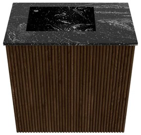 Mondiaz Joya DLux 40cm toiletmeubel walnut met wastafel faye links zonder kraangat lava
