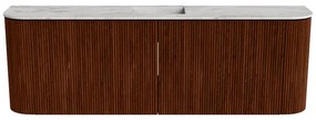 Mondiaz Joya DLux 125cm toiletmeubel ronding links/rechts ruby met wastafel faye midden 1 kraangat glace