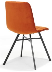 Eetkamerstoel - Dex - stof Velours roest