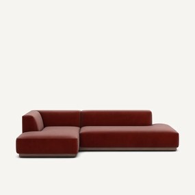 Linker hoekbank XL fluweel, Jacopo