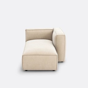 Modulaire longchair in geribd vintage fluweel, Seven