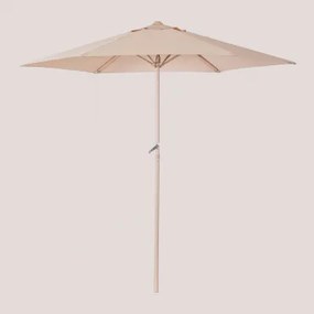 Parasol In Stof En Aluminium (ø235 Cm) Jaden Tapioca Beige - Sklum