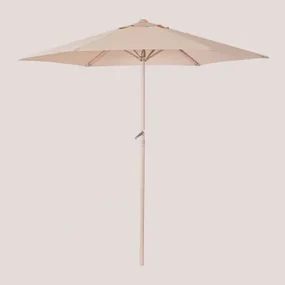 Parasol In Stof En Aluminium (ø235 Cm) Jaden Tapioca Beige - Sklum
