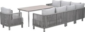 Garden Impressions Andong lounge dining set 6-delig - taupe