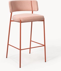 Gestoffeerde bouclé barkruk Samantha