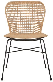 Must Living Bahamas Retro Eetkamerstoel Loom Naturel