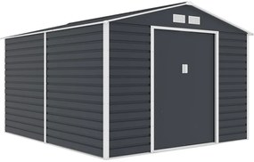 Lahti metalen gereedschapshuis 2,8 x 3,2 m Store Boss antraciet