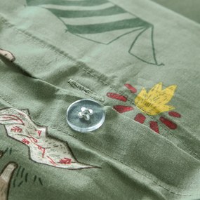 Kinderdekbedovertrek, katoen, dierenprint, YOSEMITE CAMP