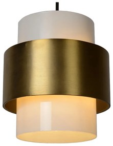 Lucide Firmin hanglamp 20cm 1x E27 goud mat