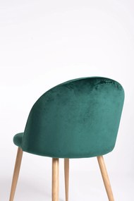 Set 4 fluwelen Vint Stoelen