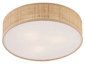 Oosterse plafondlamp rotan 38cm - TrammyOosters E27 rond Binnenverlichting Lamp